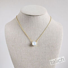 Catherine Popesco Classic Crystal Necklace in White Opal - product images 3 of 6