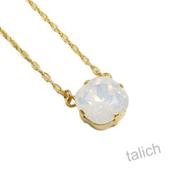 Catherine Popesco Classic Crystal Necklace in White Opal - product images 2 of 6