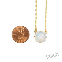 Catherine Popesco Classic Crystal Necklace in White Opal - product images 4 of 6