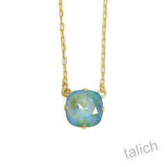 Catherine Popesco Classic Crystal Necklace in Sage - product images 1 of 7
