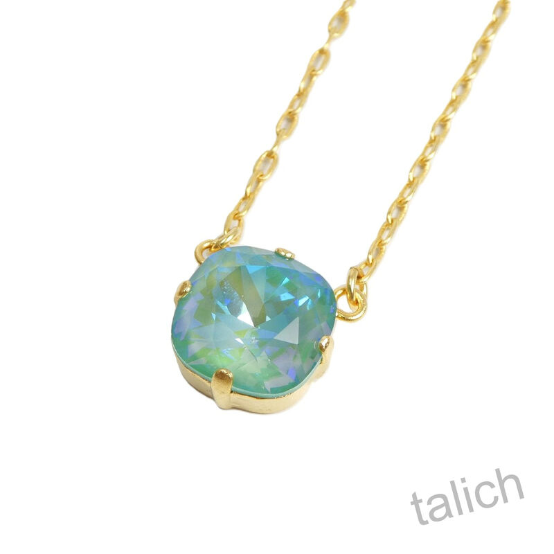 Catherine Popesco Classic Crystal Necklace in Sage - product image 