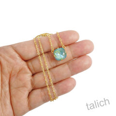 Catherine Popesco Classic Crystal Necklace in Sage - product images 6 of 7