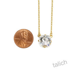 Catherine Popesco Classic Crystal Necklace in Clear - product images 5 of 7