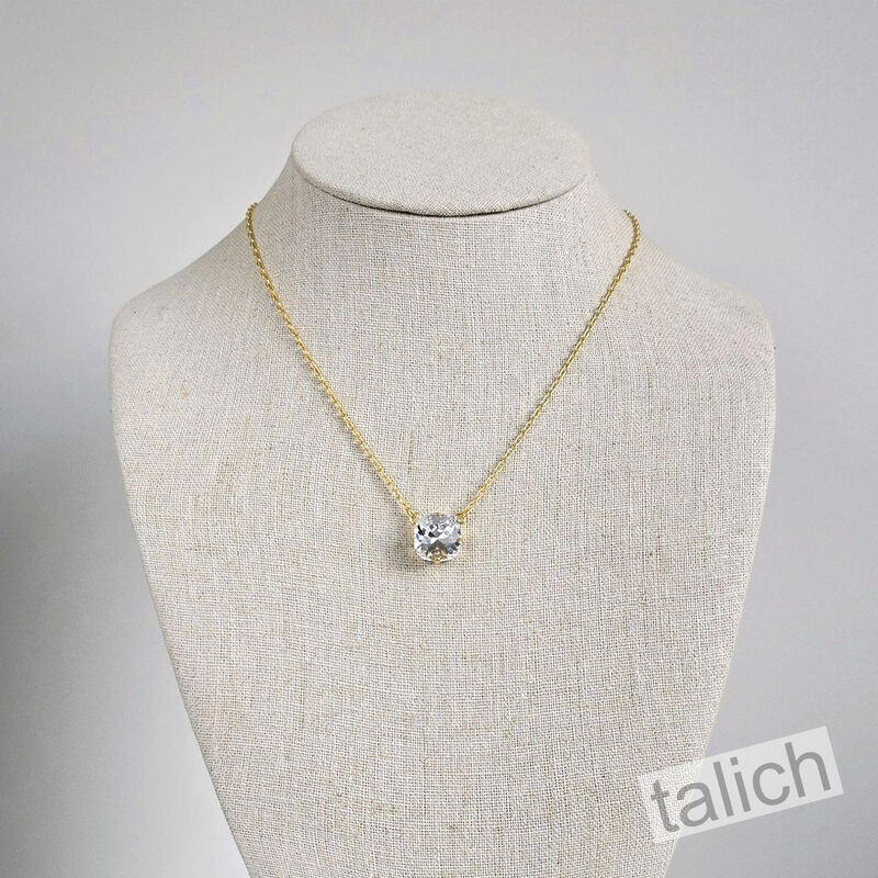 Catherine Popesco Classic Crystal Necklace in Clear - product image 