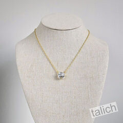 Catherine Popesco Classic Crystal Necklace in Clear - product images 4 of 7
