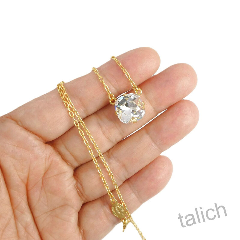 Catherine Popesco Classic Crystal Necklace in Clear - product image 