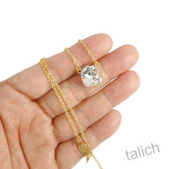 Catherine Popesco Classic Crystal Necklace in Clear - product images 6 of 7