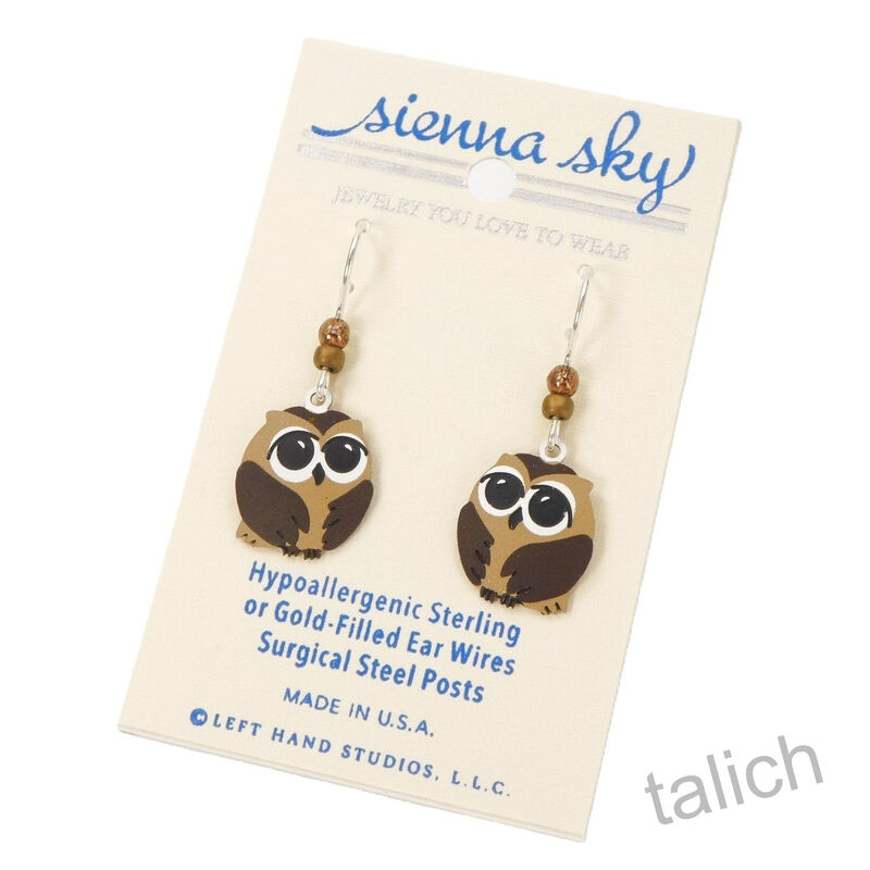 Sienna sky Earrings - Brown Owl - product image 