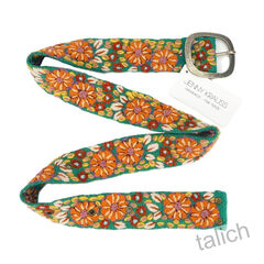 Jenny Krauss Autumn Sonata Floral Embroidered Wool Belt - product images 5 of 11