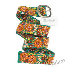 Jenny Krauss Autumn Sonata Floral Embroidered Wool Belt - product images 6 of 11