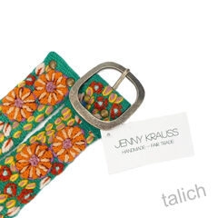 Jenny Krauss Autumn Sonata Floral Embroidered Wool Belt - product images 8 of 11