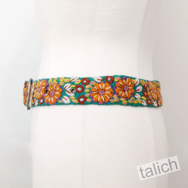 Jenny Krauss Autumn Sonata Floral Embroidered Wool Belt - product image 