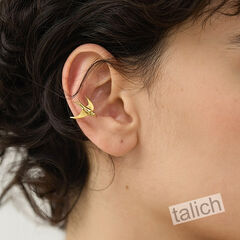 Sterling Silver Small Flying Swallow Ear Cuff Earrings - product images 2 of 6