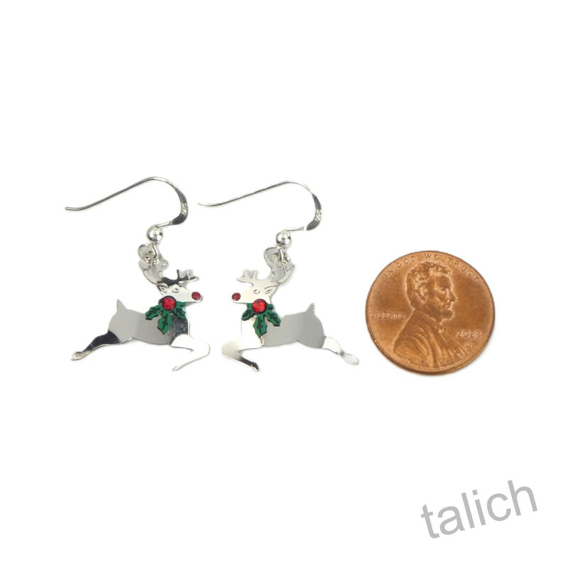 Sienna Sky Earrings - Reindeer with Holly Around Neck - product image 