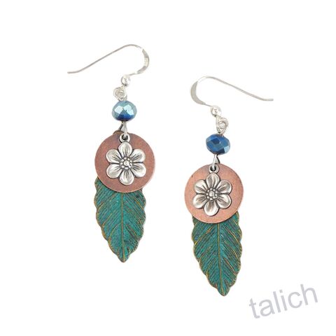 Lemon,Tree,-,Green,Leaf,Earrings,with,Flower,Charm,Lemon Tree Earrings Colorado, Lemon Tree Green Leaf Earrings with Flower Charm 