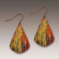 DC Designs - Fall Branches Artistic Teardrop Earrings - product images 1 of 4