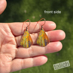 DC Designs - Fall Branches Artistic Teardrop Earrings - product images 2 of 4
