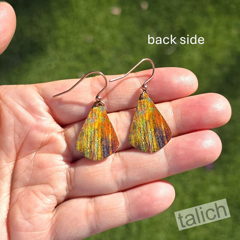 DC Designs - Fall Branches Artistic Teardrop Earrings - product image 