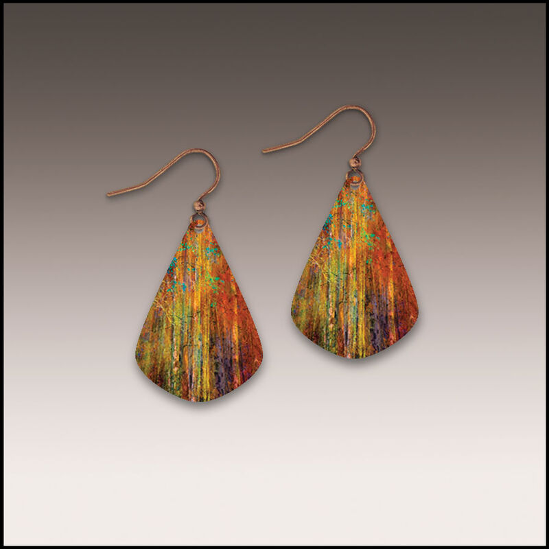 DC Designs - Fall Branches Artistic Teardrop Earrings - product image 