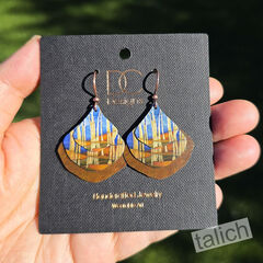 DC Designs - Bare Aspen Grove Layered Wide Teardrop Earrings SH13GE - product images 4 of 4