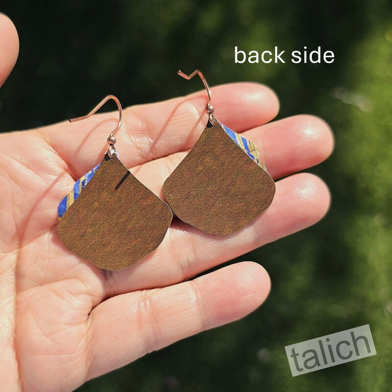 DC Designs - Bare Aspen Grove Layered Wide Teardrop Earrings SH13GE - product image 