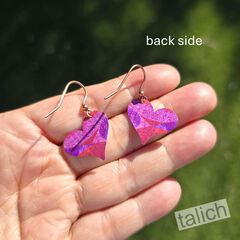 DC Designs - Sideways Pink Heart Drop Earrings - product images 3 of 4