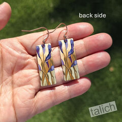 DC Designs - Calla Lily Art Print Long Rectangle Earrings SH19CE - product images 3 of 4