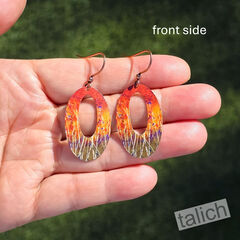 DC Designs - Sienna Forest Open Oval Earrings - product images 2 of 4