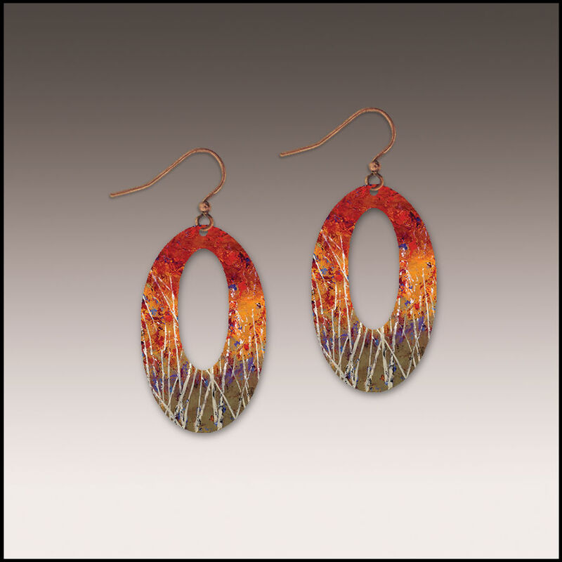 DC Designs - Sienna Forest Open Oval Earrings - product image 