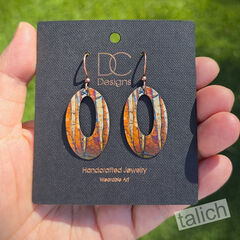 DC Designs - Autumn Birch Open Oval Earrings - product images 4 of 4