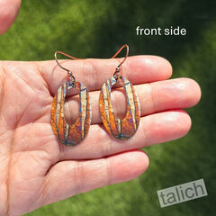 DC Designs - Autumn Birch Open Oval Earrings - product images 2 of 4