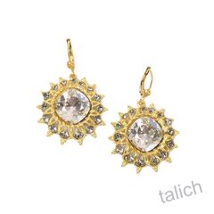 Catherine Popesco Crystals Starburst Earrings in Shade - product images 1 of 4
