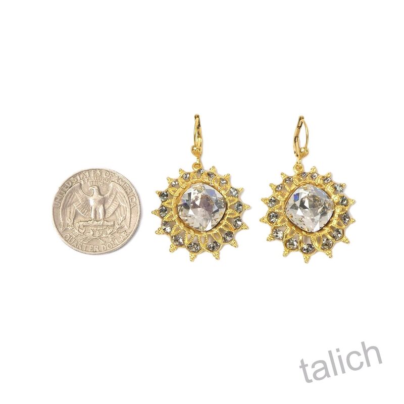 Catherine Popesco Crystals Starburst Earrings in Shade - product image 