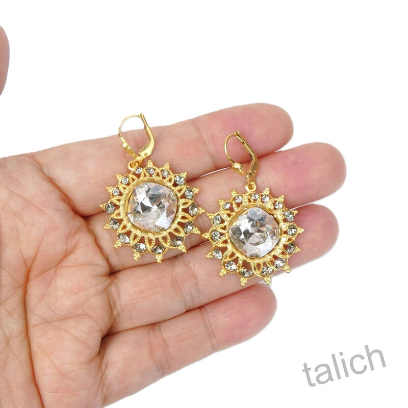 Catherine Popesco Crystals Starburst Earrings in Shade - product image 