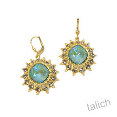 Catherine Popesco Crystals Starburst Earrings in Silky Sage - product images 2 of 5