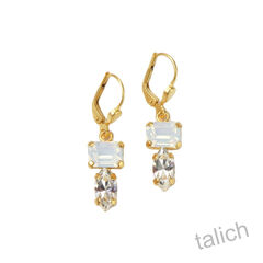 Catherine Popesco Odetta Stack Crystals Drop Earrings - product images 2 of 5