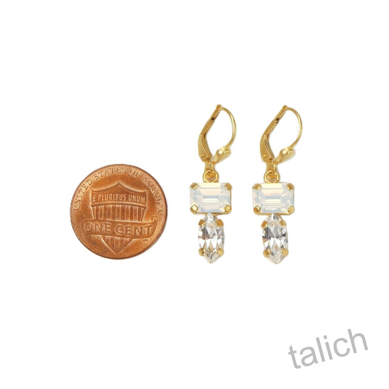 Catherine Popesco Odetta Stack Crystals Drop Earrings - product image 