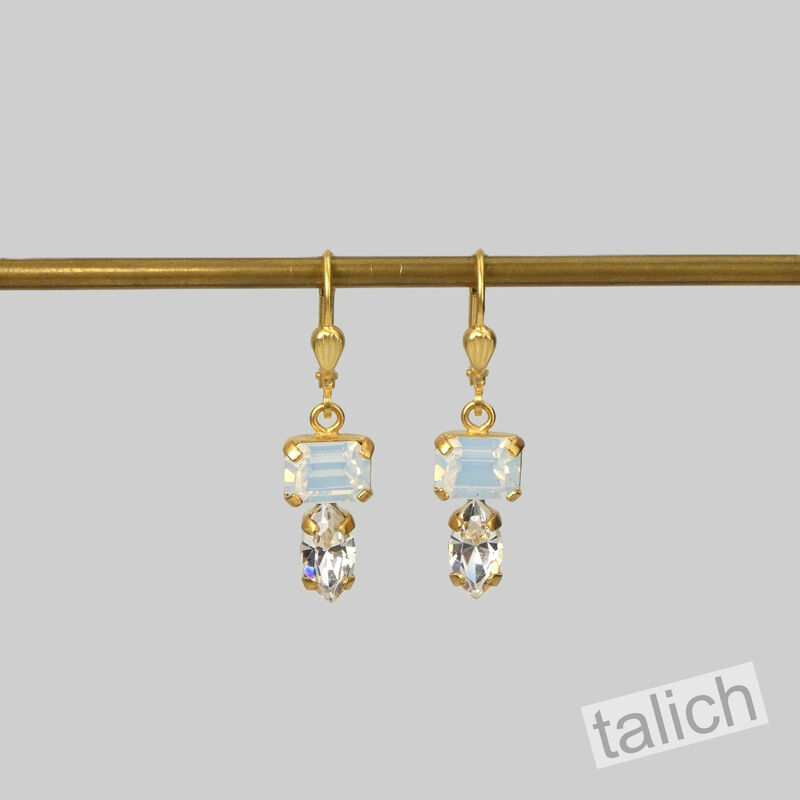 Catherine Popesco Odetta Stack Crystals Drop Earrings - product image 