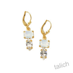 Catherine Popesco Odetta Stack Crystals Drop Earrings - product images 1 of 5