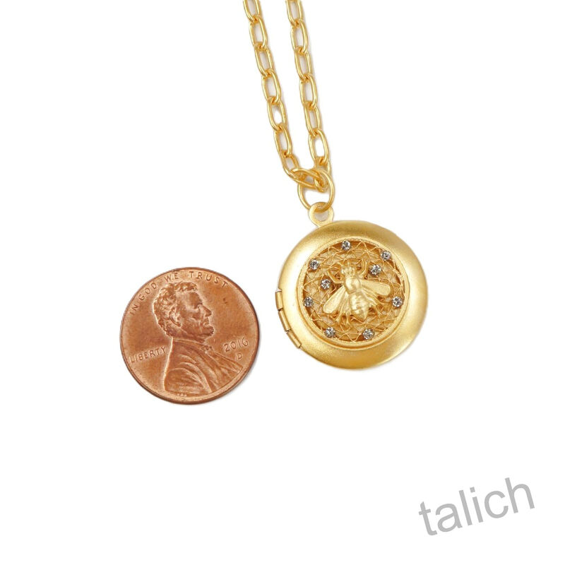 Catherine Popesco Honeycomb Bee Locket Necklace - product image 