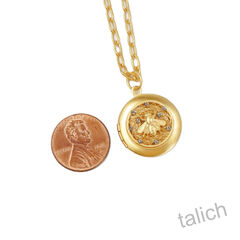 Catherine Popesco Honeycomb Bee Locket Necklace - product images 5 of 8