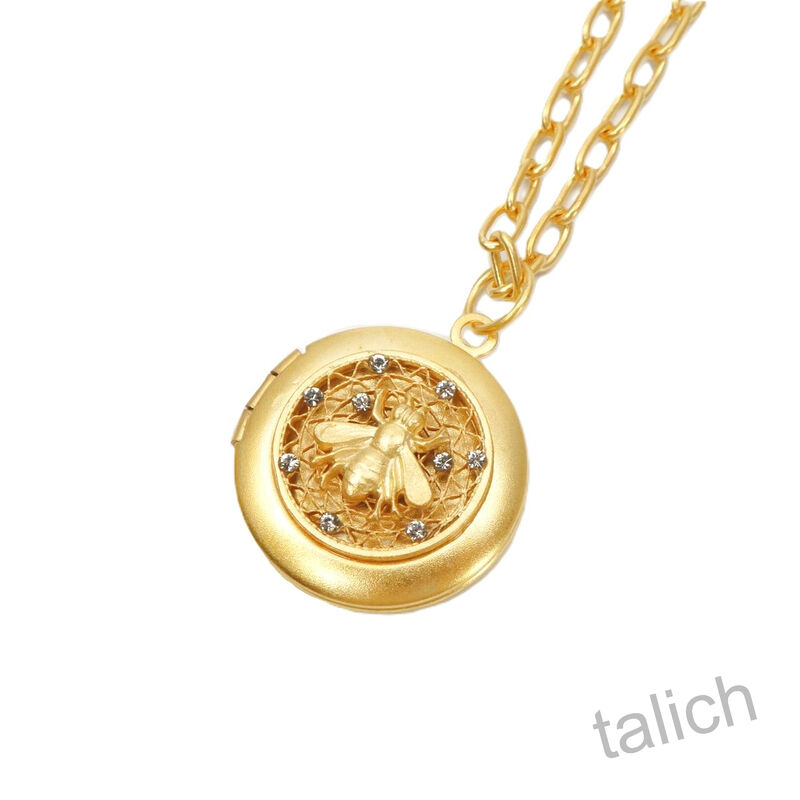 Catherine Popesco Honeycomb Bee Locket Necklace - product image 