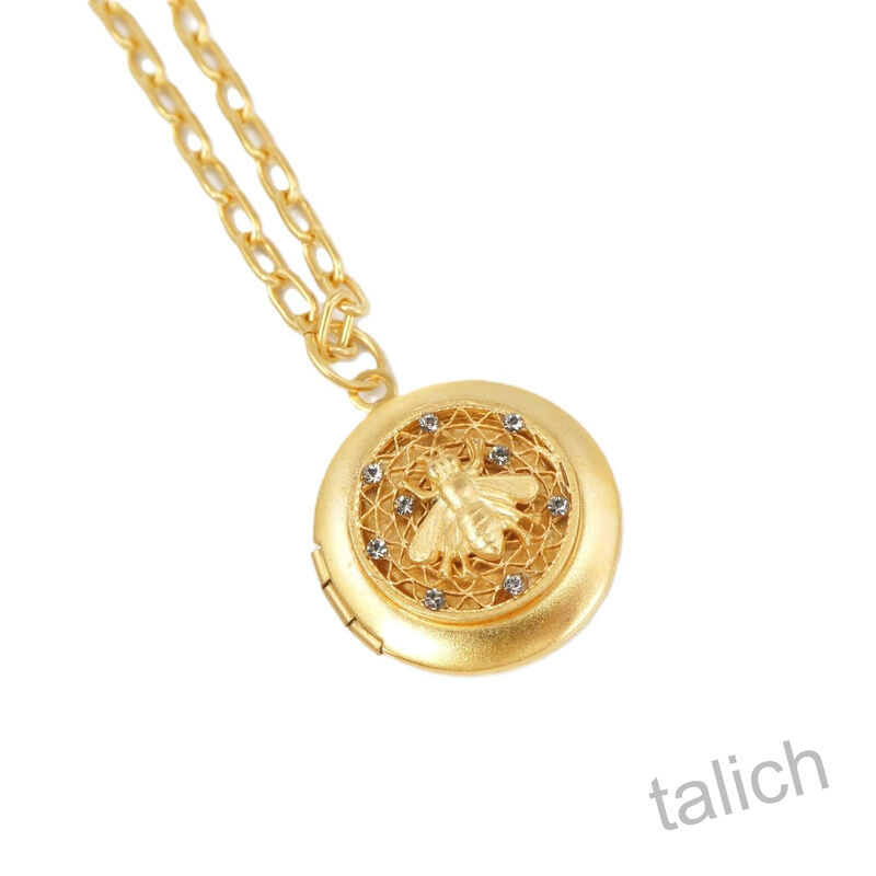 Catherine Popesco Honeycomb Bee Locket Necklace - product image 