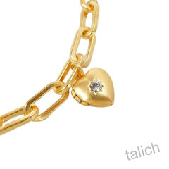 Catherine Popesco Cherished Heart Locket Charm Bracelet - product images 4 of 9