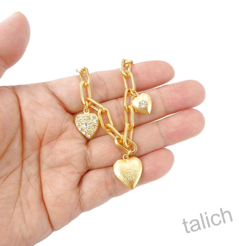 Catherine Popesco Cherished Heart Locket Charm Bracelet - product image 