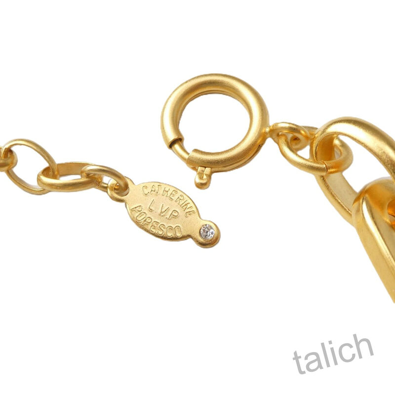 Catherine Popesco Chunky Chain Bracelet with Crystal Stations - product image 