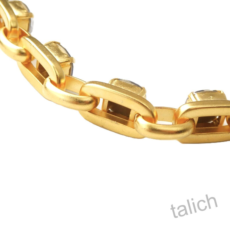 Catherine Popesco Chunky Chain Bracelet with Crystal Stations - product image 