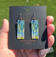 DC Designs - Springtime Aspen Art Print Long Rectangle Earrings SH57CE - product images 5 of 6