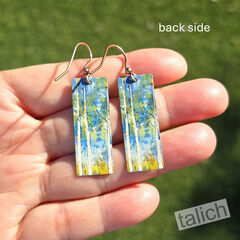 DC Designs - Springtime Aspen Art Print Long Rectangle Earrings SH57CE - product images 4 of 6