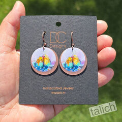 DC Designs - Lovebirds Layered Copper Disc Earrings FA17RE - product images 5 of 5